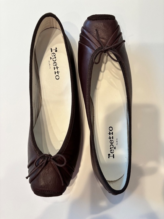 Repetto Shoes - Repetto Ballet Flats 39/US size 8 Chocolate Brown Leather Square Toe French Chic